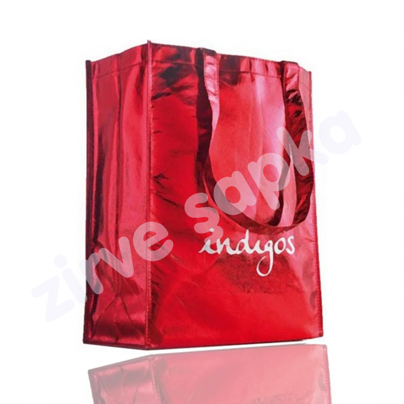 Lamineli Parlak Bez Çanta