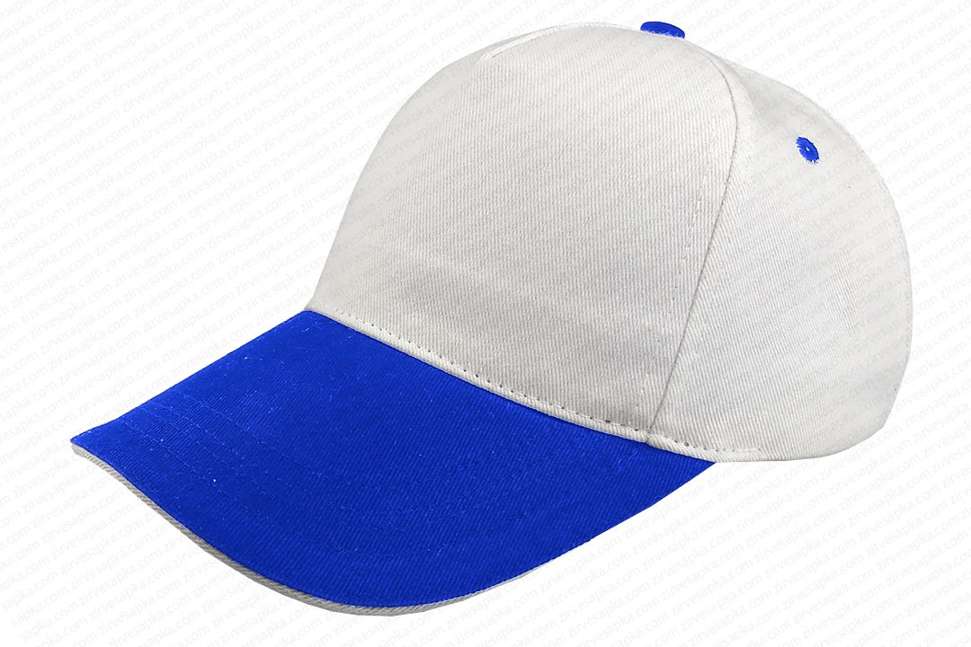 Sandviçli Bereket Şapka Beyaz-Mavi