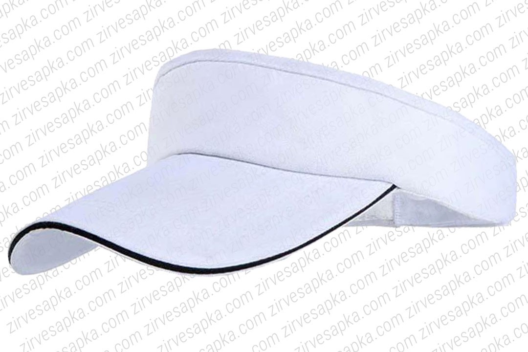 Tenis - Vizör Şapkası Sandvinçli Beyaz